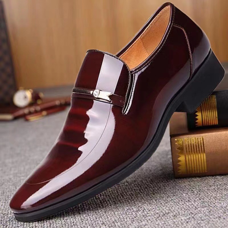 Men Loafers Leather Suede Waterproof Lace-Up Outdoor Evening Footgear Shoes_voghion.com