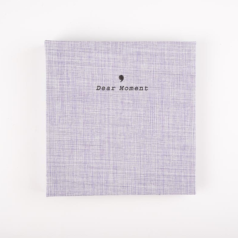 Al por mayor elegante de algodón y lino de hojas sueltas álbum de PP álbum de cine boleto de almacenamiento postal de 3 pulgadas de 5 pulgadas