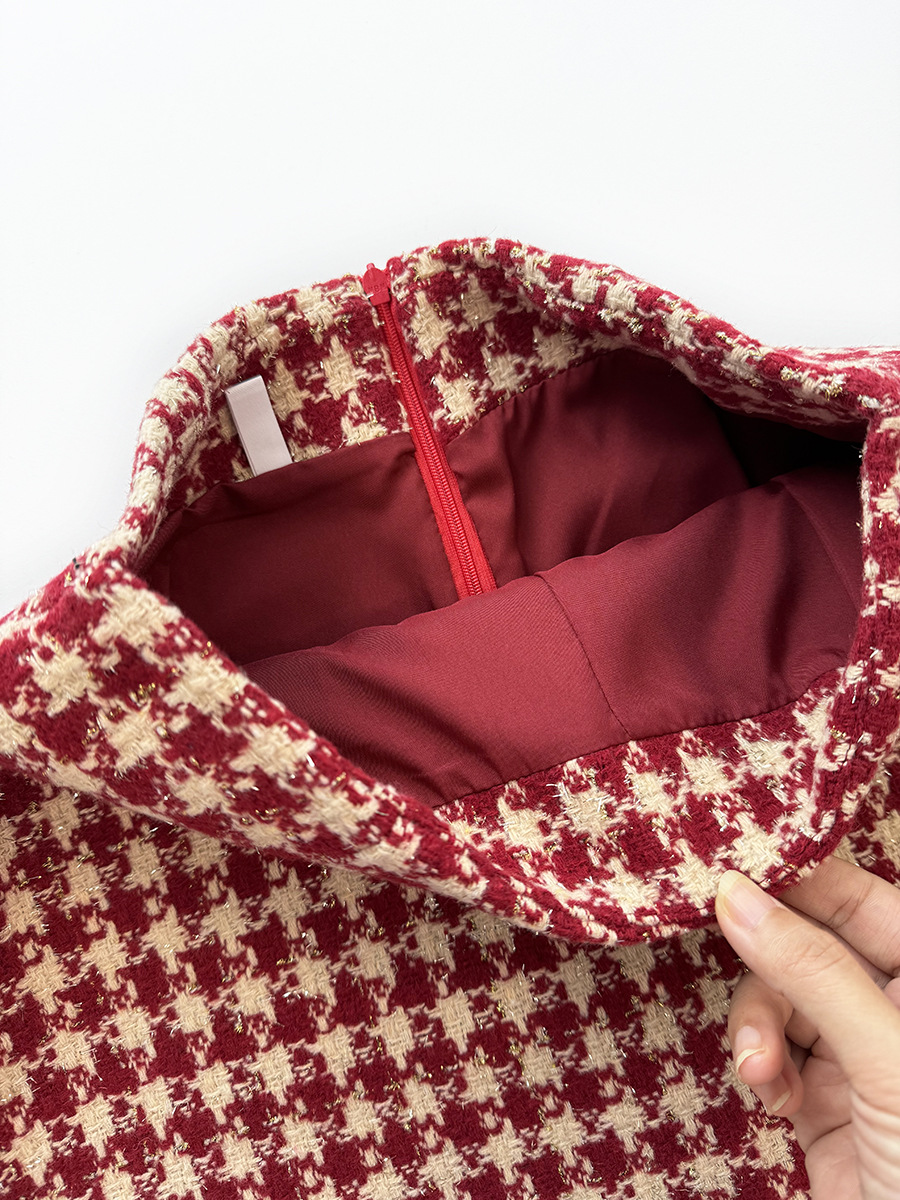 Woolen A-line Skirt