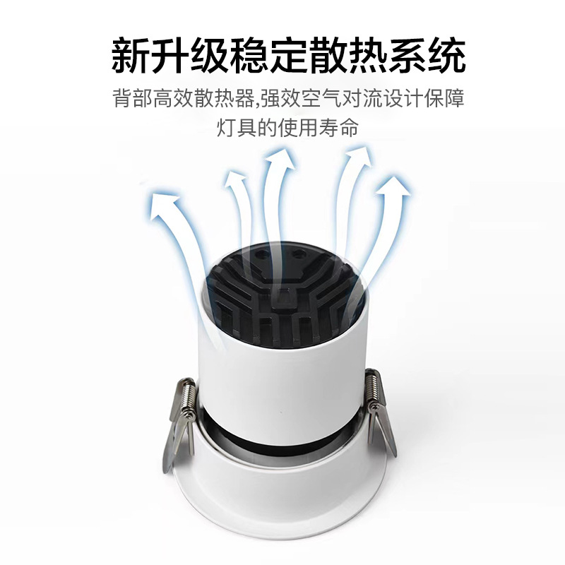 Focos de LED de espectro completo 98 marco estrecho anti-deslumbrante lámpara de lavado de pared doméstica incrustada en sala de estar lámpara de alta calidad Zhongshan