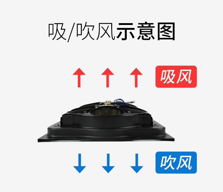 Car Air Conditioning Electronic Fan Assembly Universal Modification 24V Truck Excavator Condenser Water Tank Cooling Fan 12V