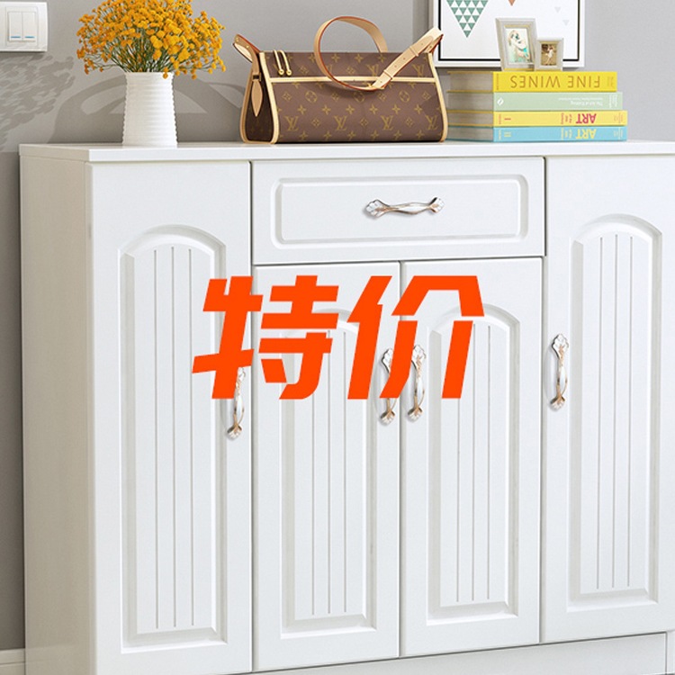 Shoe Cabinet for Home Entrance Large Capacity European Solid Wood Modern Simple Dustproof Entry Small Apartment Multi-Layer Storage Cabinet