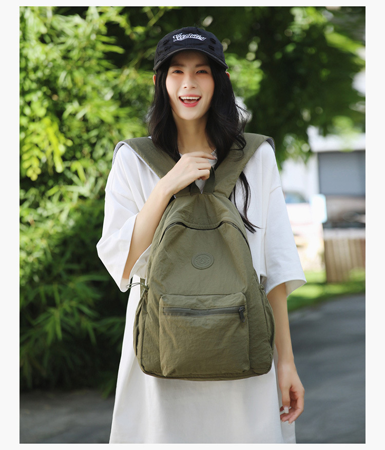 2024 Bergsteiger Reise Neuer koreanischer Stil Schulrucksack Schüler Rucksack Gymnasialschüler Mittelschüler Einfarbiger einfacher Rucksack