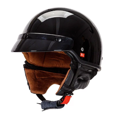 Motosiklet kaskı (dəbilqə): scarf electric car helmet - bright-black-s