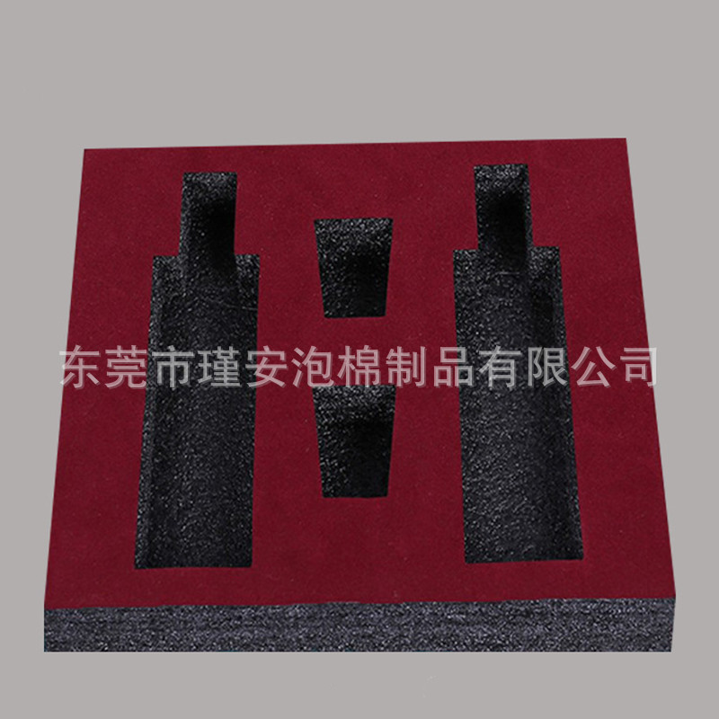 贴绒珍珠棉内托异型内衬泡沫棉垫珍珠棉内衬异型防碎珍珠棉