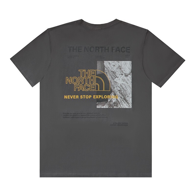 Tnf North Face Collection Cross-Border Pure Cotton Heavyweight Crew Neck Short-Sleeve Trendy American Niche Original Letter Print T-Shirt Tnf North Face Collection Cross-Border Pure Cotton Heavyweight Crew Neck Short-Sleeve Trendy American Niche Original Letter Print T-Shirt