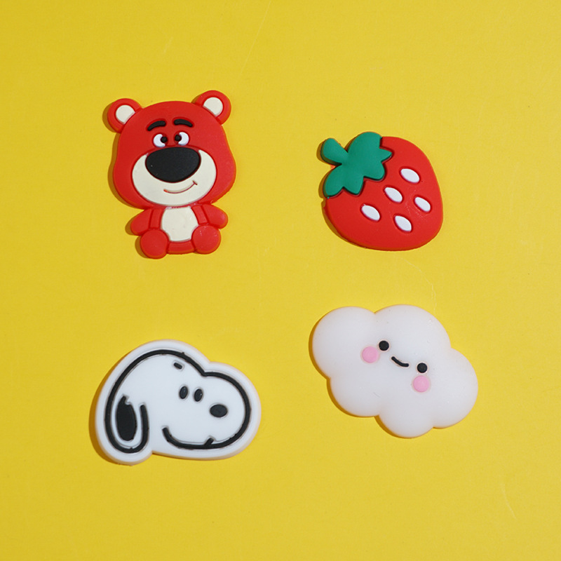 Cartoon strawberry from soft rubber