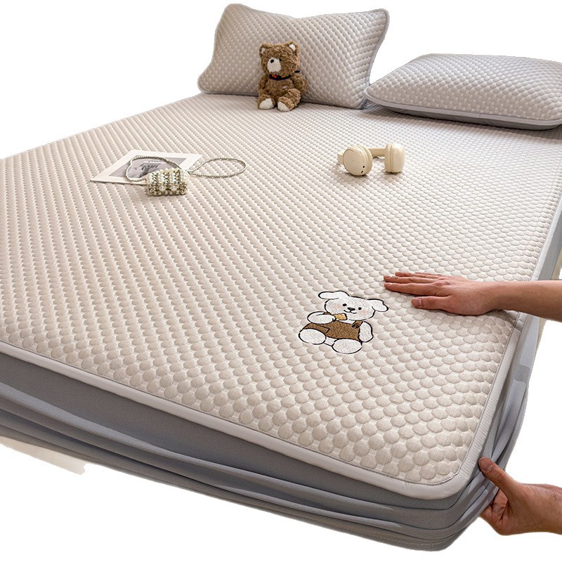 Verano frío madre-infanto esterilla de hielo casera frijoles de aire acondicionado una sola alfombra suave esterilla de verano set de tres piezas