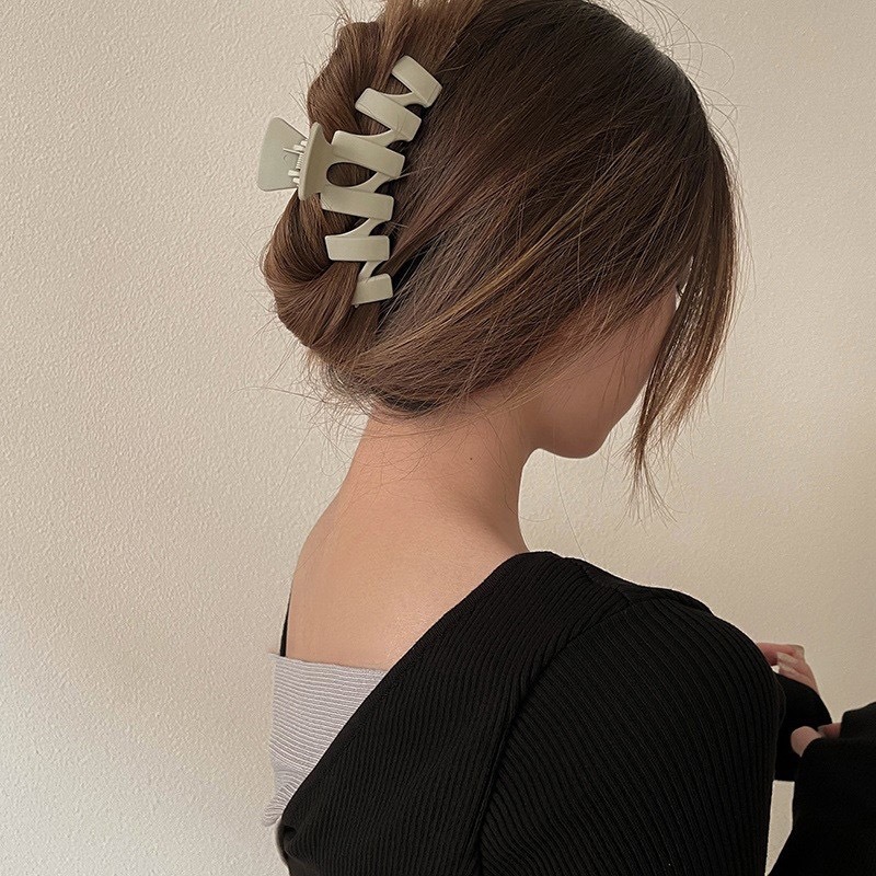 Pinza de pelo grande irregular de acrílico de estilo coreano elegante clip de tiburón grande updo clip de pelo nuevos accesorios para el cabello de alta calidad