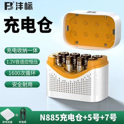 Cross-Border New Product Fengbiao Aa2800 Mah Rechargeable Battery No. 5 No. 7 Large Capacity 1.2V Aaa Charger