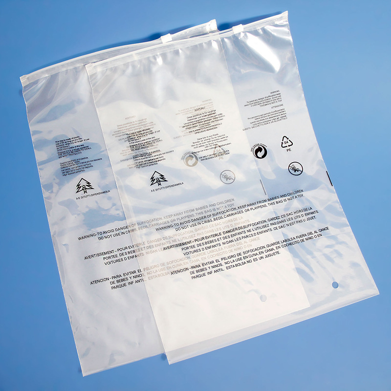Bolsa de cremallera espesa bolsa de embalaje de ropa transparente ropa plástico zip sellado calcetines ropa bolsa de polvo PE