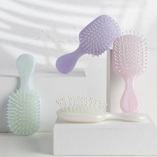 Comb women's special long hair curly hair air cushion comb airbag massage transparent color portable comb macaron student comb