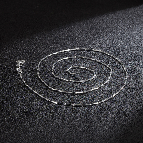 Cross-border Internet celebrity silver-plated necklace, short clavicle melon seed chain, Korean new women's jewelry, single chain, chain wholesale