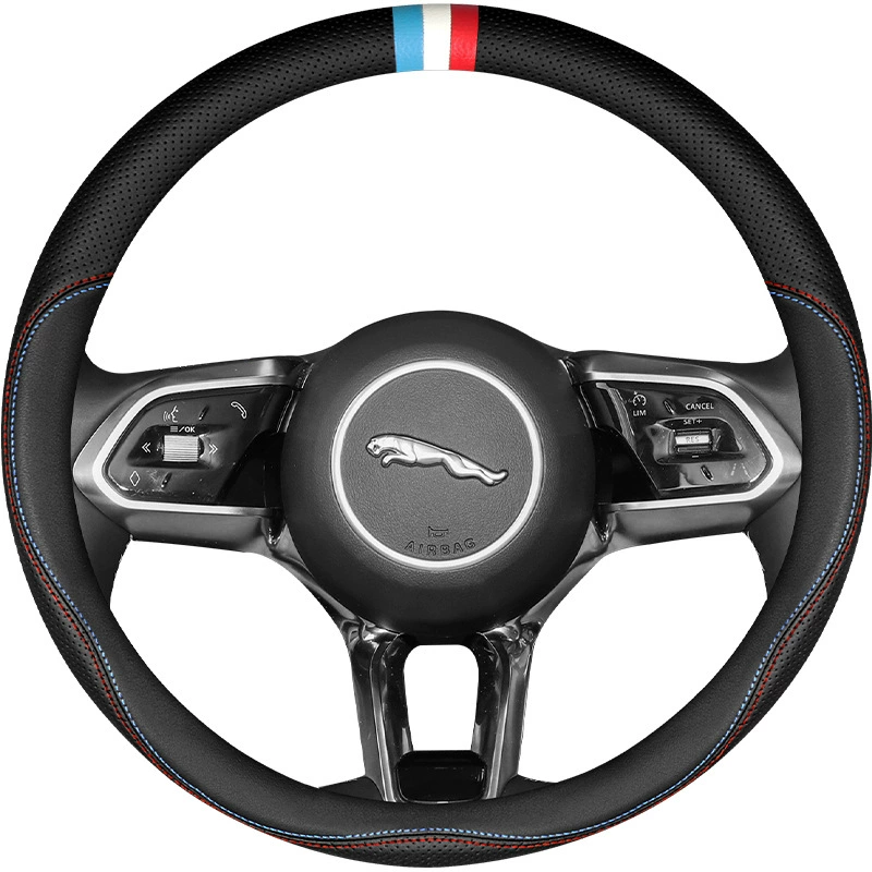 Подходит для Jaguar обивка рулевого колеса натуральная кожа XJXELF-PACEXEXF велюровая обивка руля для всех сезонов