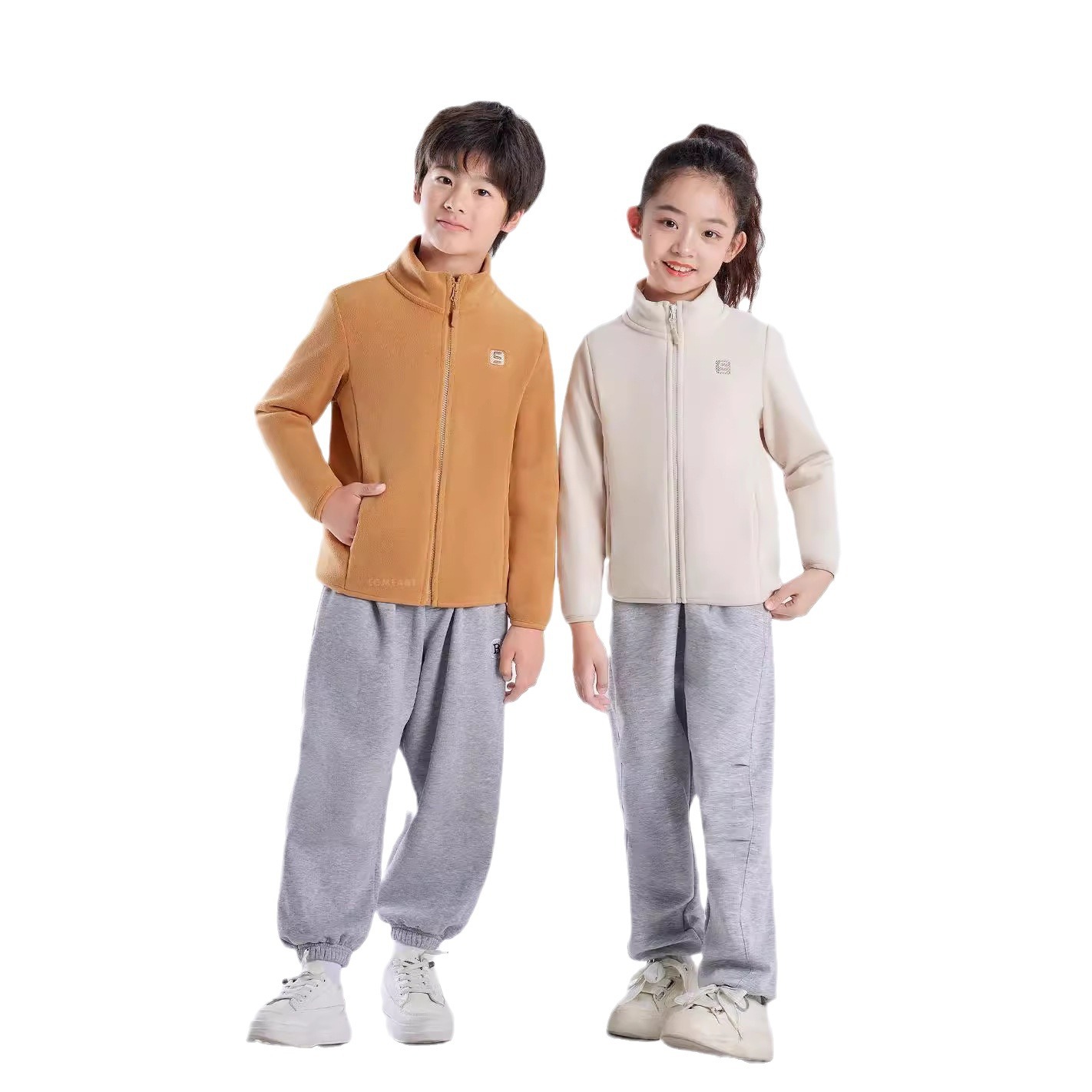 (2개) 2068 업그레이드 된 어린이 클라우드 센스 재킷 따뜻한 재킷 가을 겨울 학교 유니폼 아티팩트 두껍게 새로운 탑