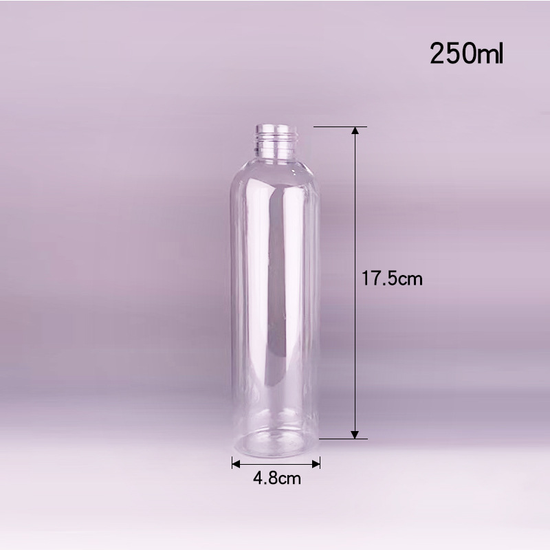 Botella transparente de 250 ml