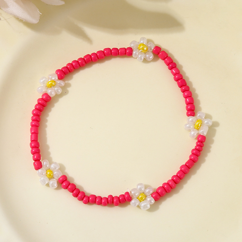 Ethnic Style Bohemian Flower Daisy Seed Bead Beaded Women's Bracelets display picture 11