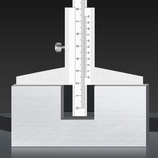 J8 Depth Gauge Depth Caliper 2000mm Vernier Guilin High Precision 100g3