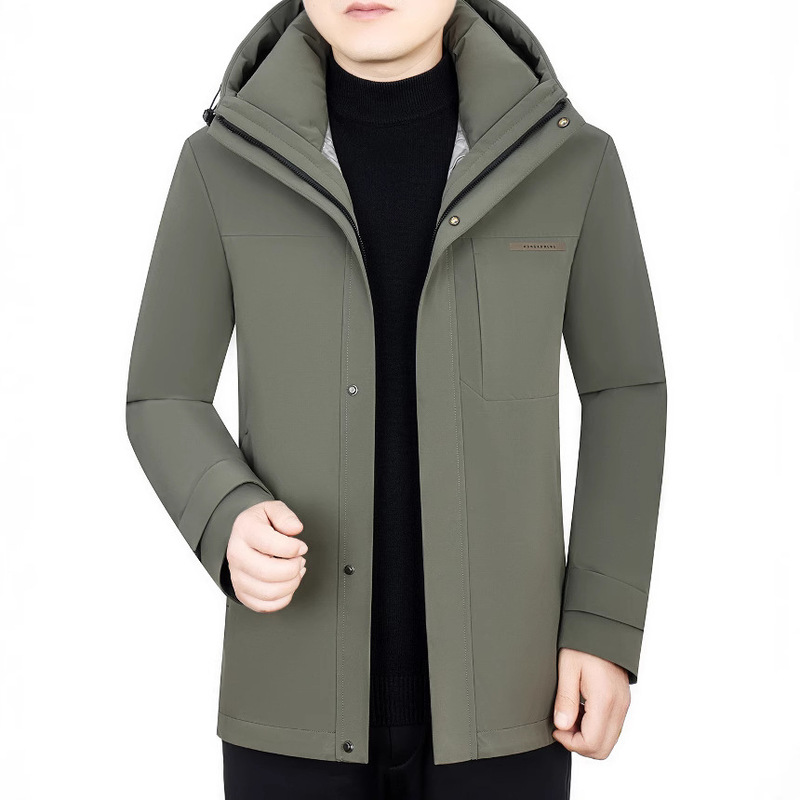 2024 Winter Goose Down Jacket Men's Short Lightweight Thickened Cold-proof Jacket for Young and Middle-aged Men's Casual