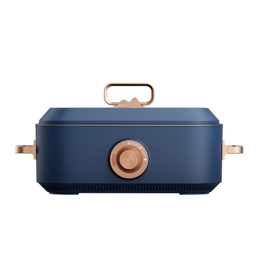 5L large capacity electric hot pot household multifunctional electric cooking pot Korean electric hot pot electric wok cooking pot gift wholesale