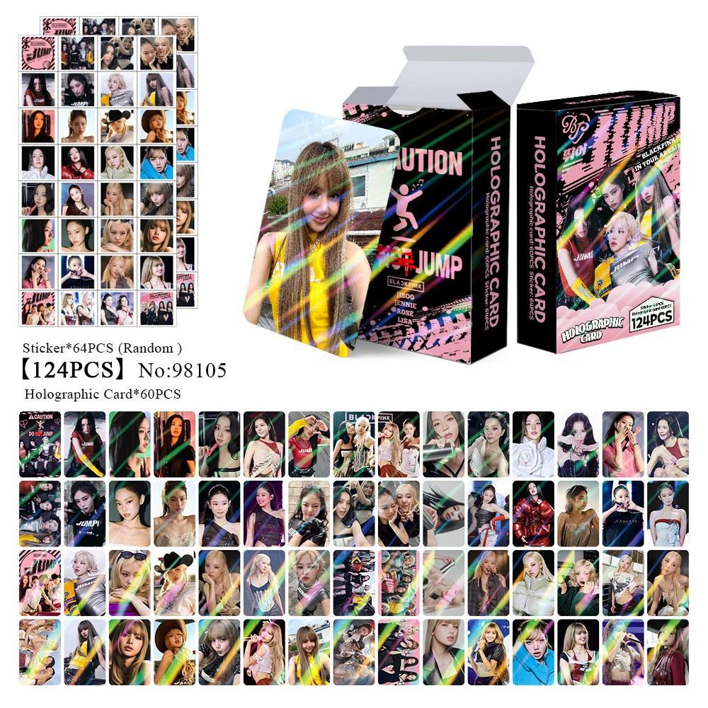 New Model Exclusively for Foreign Trade: 124 Holographic Cards, Total Chain Gidle Str Bptwice Celebrity Merchandise Lomo Small Cards