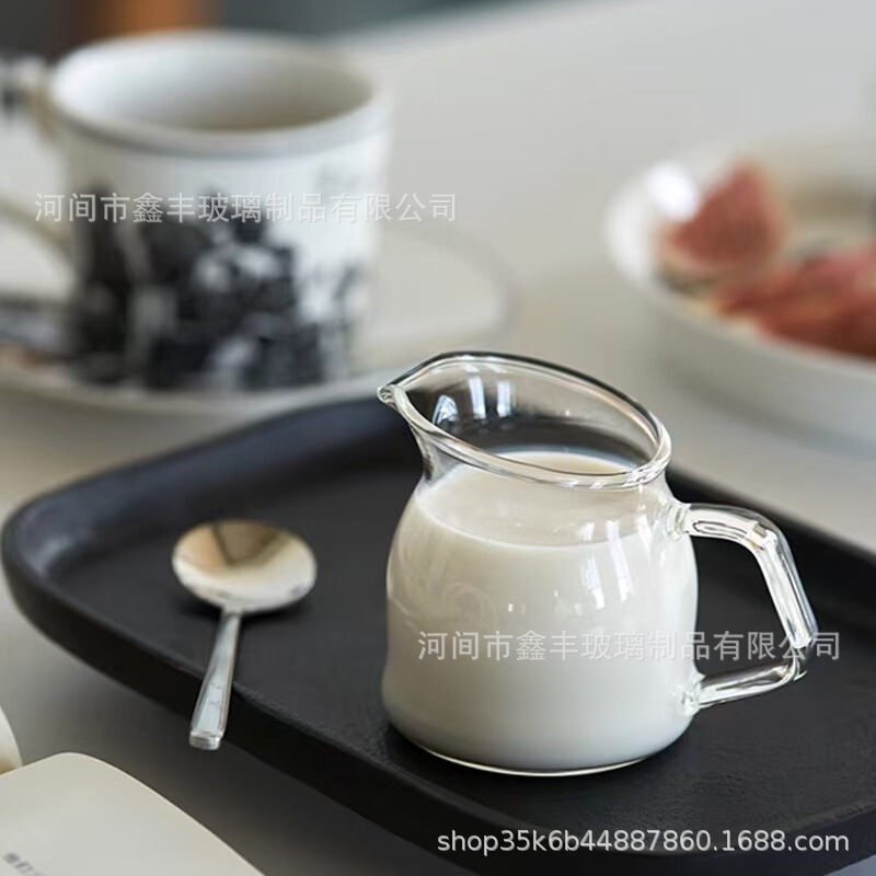 High Borosilicate Small Milk Jug, Small Milk Cup, Western-Style Steak Sauce Coffee Cup, Sauce Jug, Milk Cup, Honey Cup, Sugar Bowl High Borosilicate Small Milk Jug, Small Milk Cup, Western-Style Steak Sauce Coffee Cup, Sauce Jug, Milk Cup, Honey Cup, Sugar Bowl
