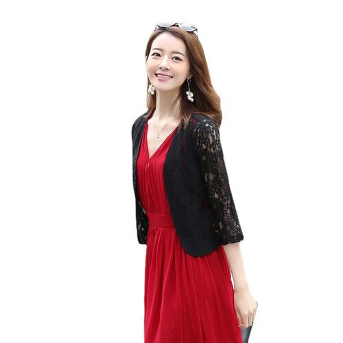 Summer shawl for sun protection, women's petite shawl, figure-flattering air-conditioning shirt, short jacket paired with cheongsam-style skirts—perfect for layering.