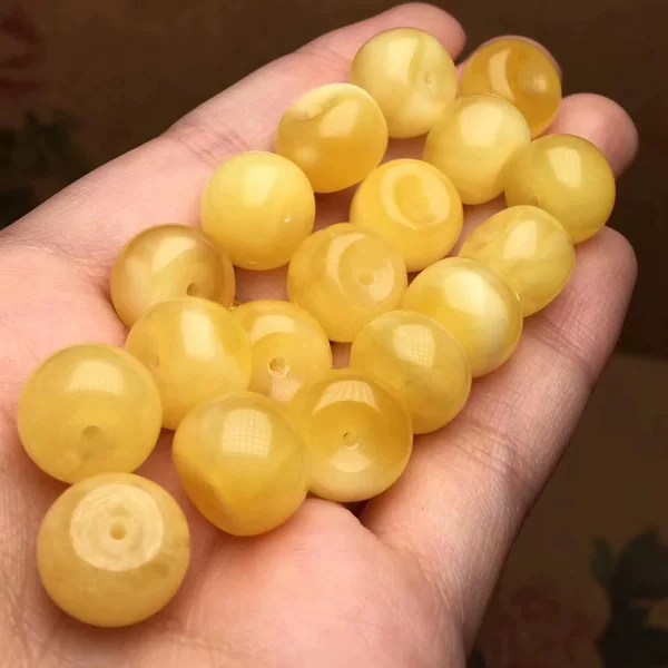 Huiyuan Jewelry Rainbow Tourmaline Bracelet Beeswax Bead Hetian Jade Buddha Bead Aquamarine Nanhong Carving Gift