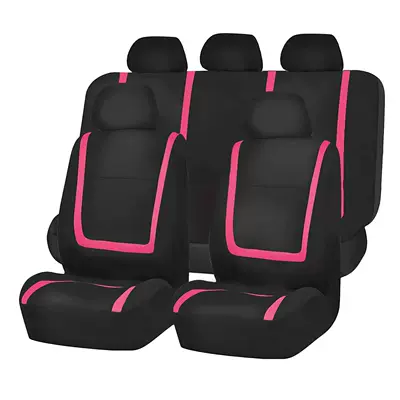 Universal seat cover — Amazon, Wish, and Aliexpress Cross-Border E-Commerce - terms-rose-red-2-piece-set-single-seat-in-front-row