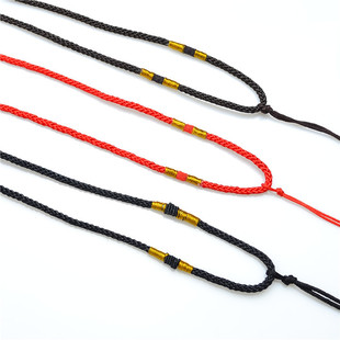 Craft winding weaving rope art DIY necklace Jade lanyard jewelry jade pendant necklace rope manufacturers wholesale