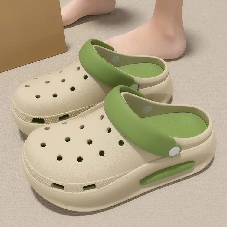 Летние красивые пещерные туфли женские не вонючие ноги толстые подошвы 2025 новые женские туфли летние высокие ощущения нескользящие и неприятные запахи