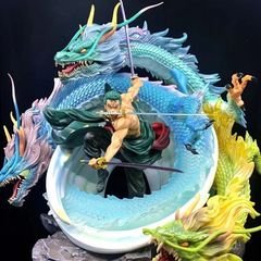 ワンピース GK 大型双頭彫刻黒真珠ロロノア・ゾロ三龍ゾロ GK フィギュア装飾モデル