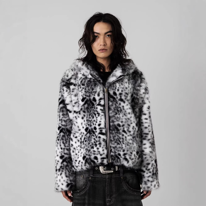2026 New Fashion Harajuku Street Style Leopard Print Plush Zip-Up Hoodie for Men and Women, European and American Cross-Border Clothing 2026 New Fashion Harajuku Street Style Leopard Print Plush Zip-Up Hoodie for Men and Women, European and American Cross-Border Clothing
