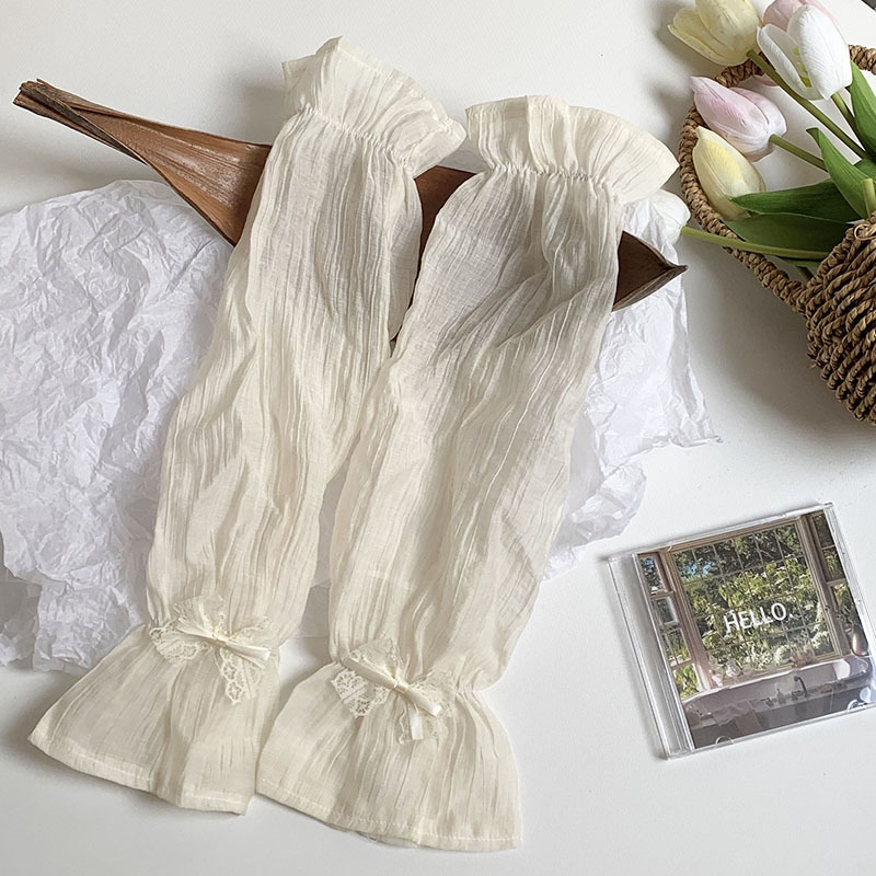 Funda de manga de hielo con lazo, suelta, transpirable, todo-fósforo, manga de conducción, manga de trompeta ligera, manga de hielo, manga de protección solar, mujer