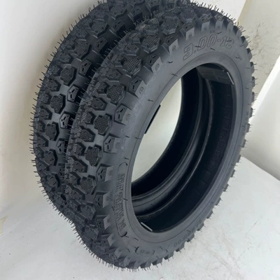 Electric car tire 300-12 vacuum tire electric pedal motorcycle tire thickened off-road vacuum tire (Elektrikli avtomobil şinləri)