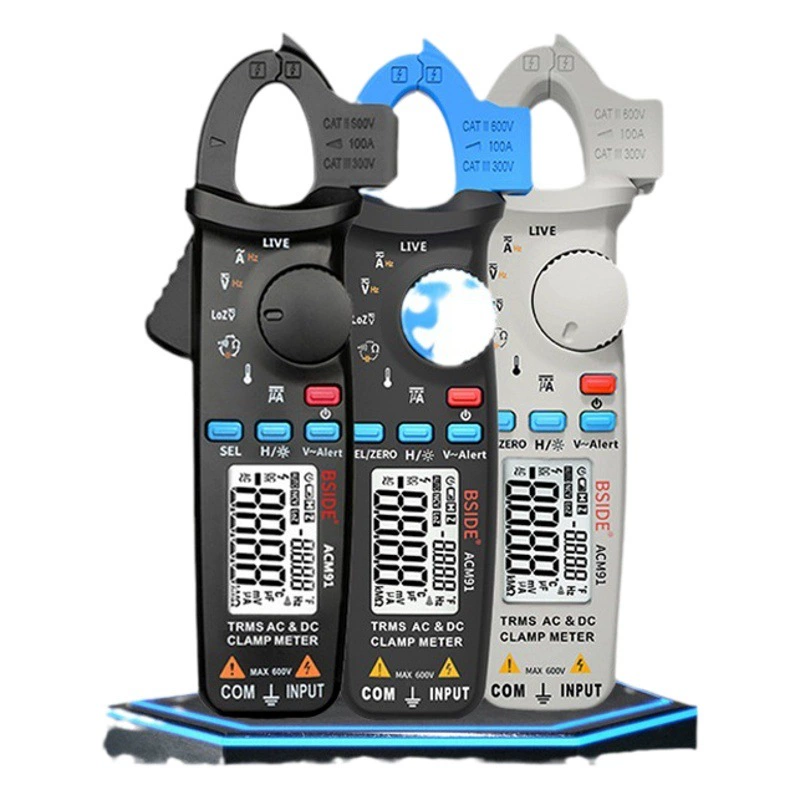 BSIDE ACM91 Токоизмерительные клещи высокоточные Токоизмерительные клещи истинное эффективное значение Амперметр емкостный Измеритель Универсальный