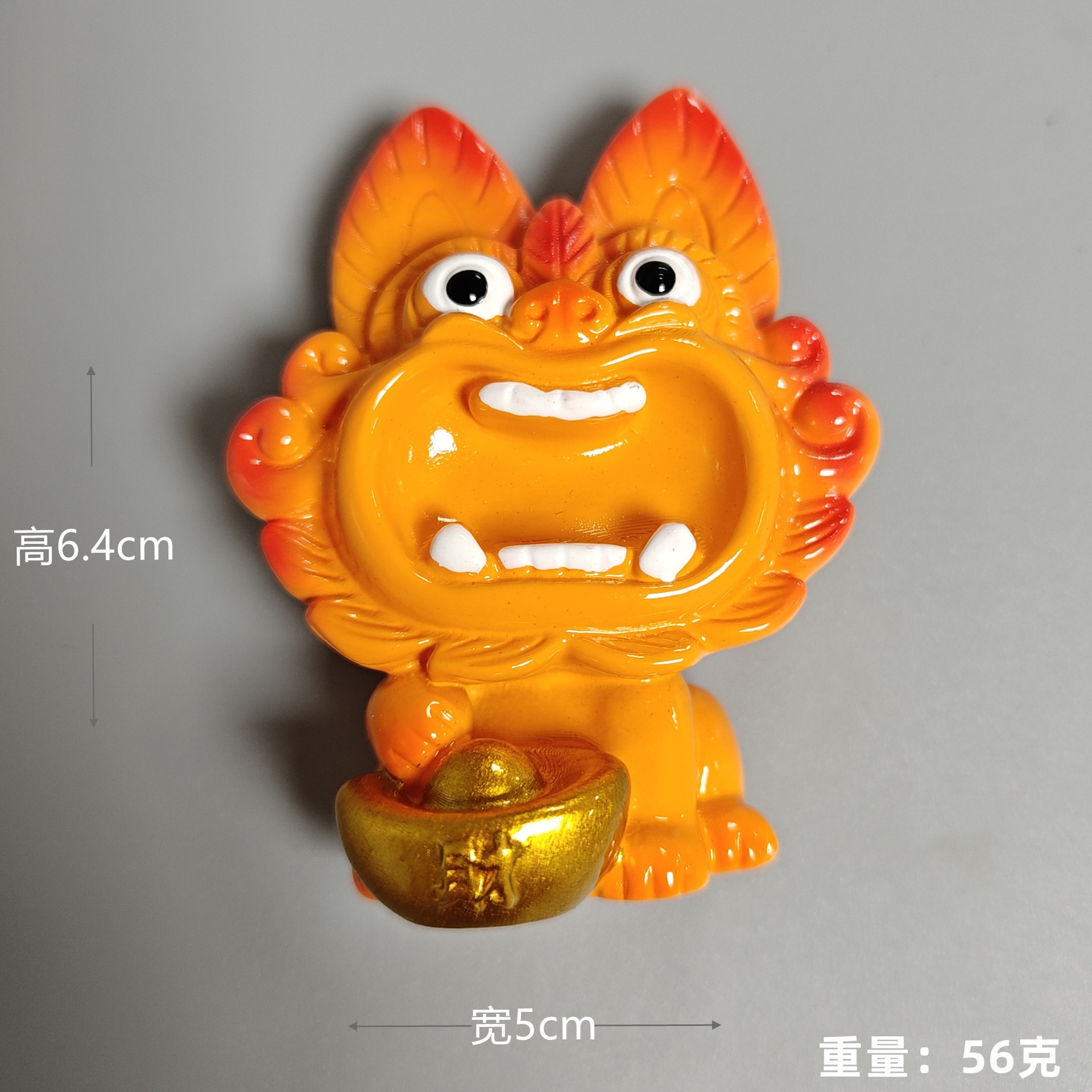 Nueva naranja (un tesoro de yuanes) Tile Cat (pegatina de refrigerador)