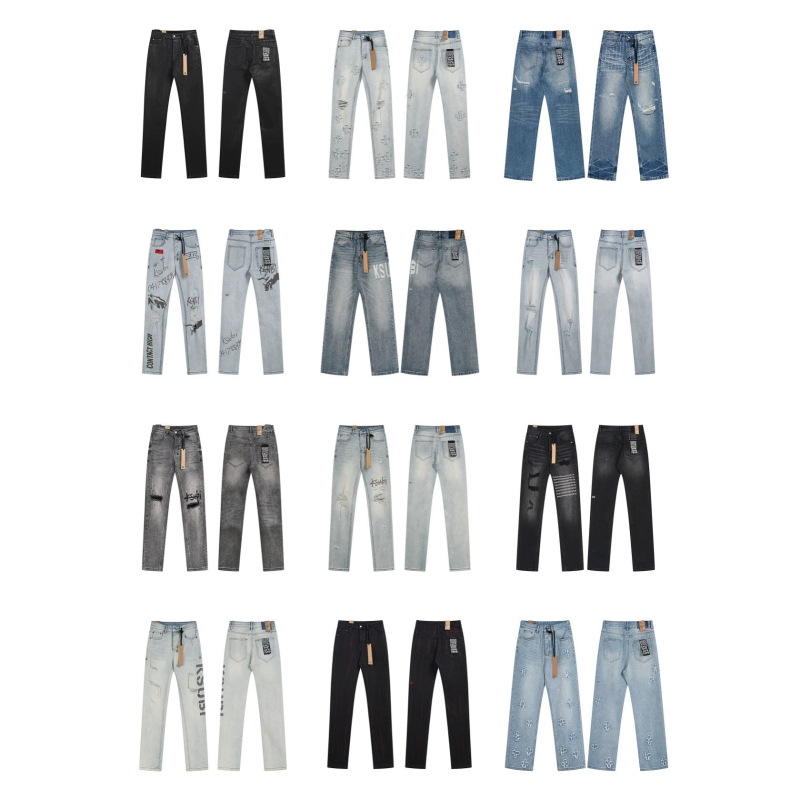 Ksubi Slim-Fit Skinny Jeans with Splash Ink Print, High Street Retro Ripped Design, Casual Unisex Flared Stretch Jeans