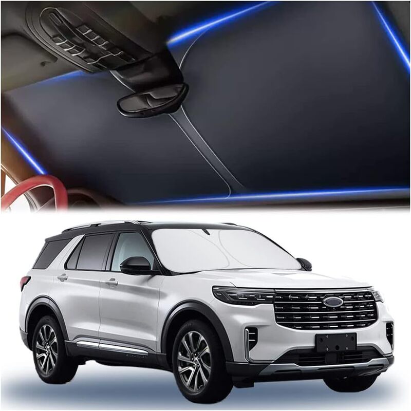Car Glass Sunshade Cover with Storage Bag Car Interior Neutral Windshield Sunshade Cover for Car Truck Suv