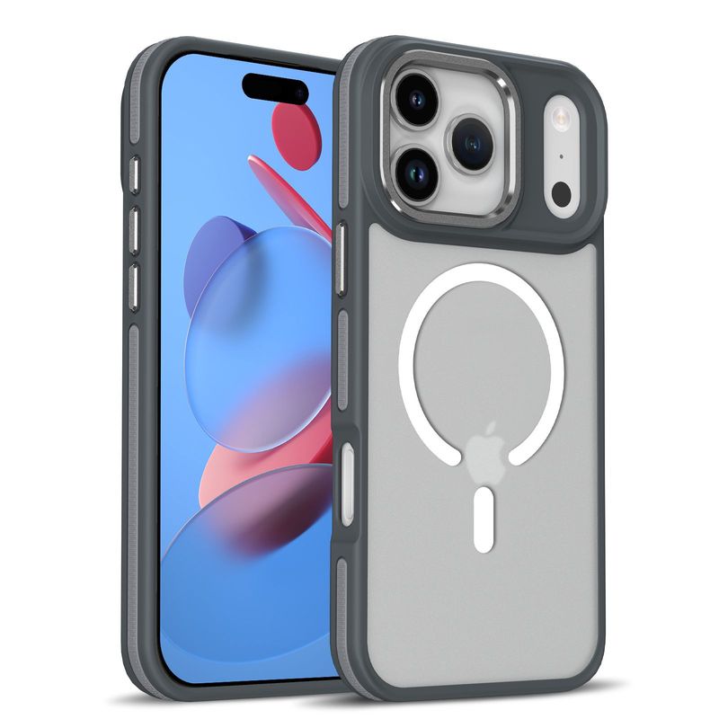 适用iPhone17PROMAX手机壳肤感磁吸苹果17PRO磨砂气垫防摔保护套|undefined