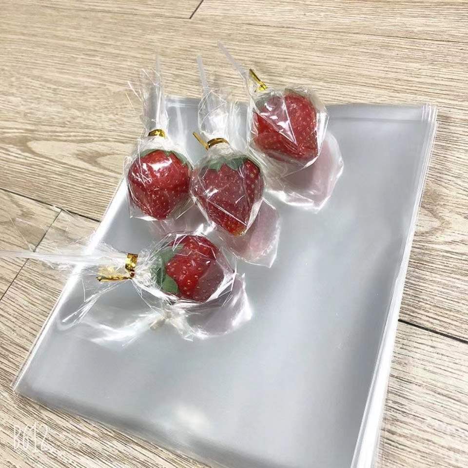 Full transparency opp strawberry Cellophane Apple packing paper waterproof Plastic paper Bouquet of flowers Flower art Material Science Florist