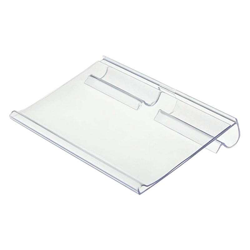 Супермаркетная двухстрочная ценовая карта с вырубкой, ПВХ-этикетка, прозрачный ценник