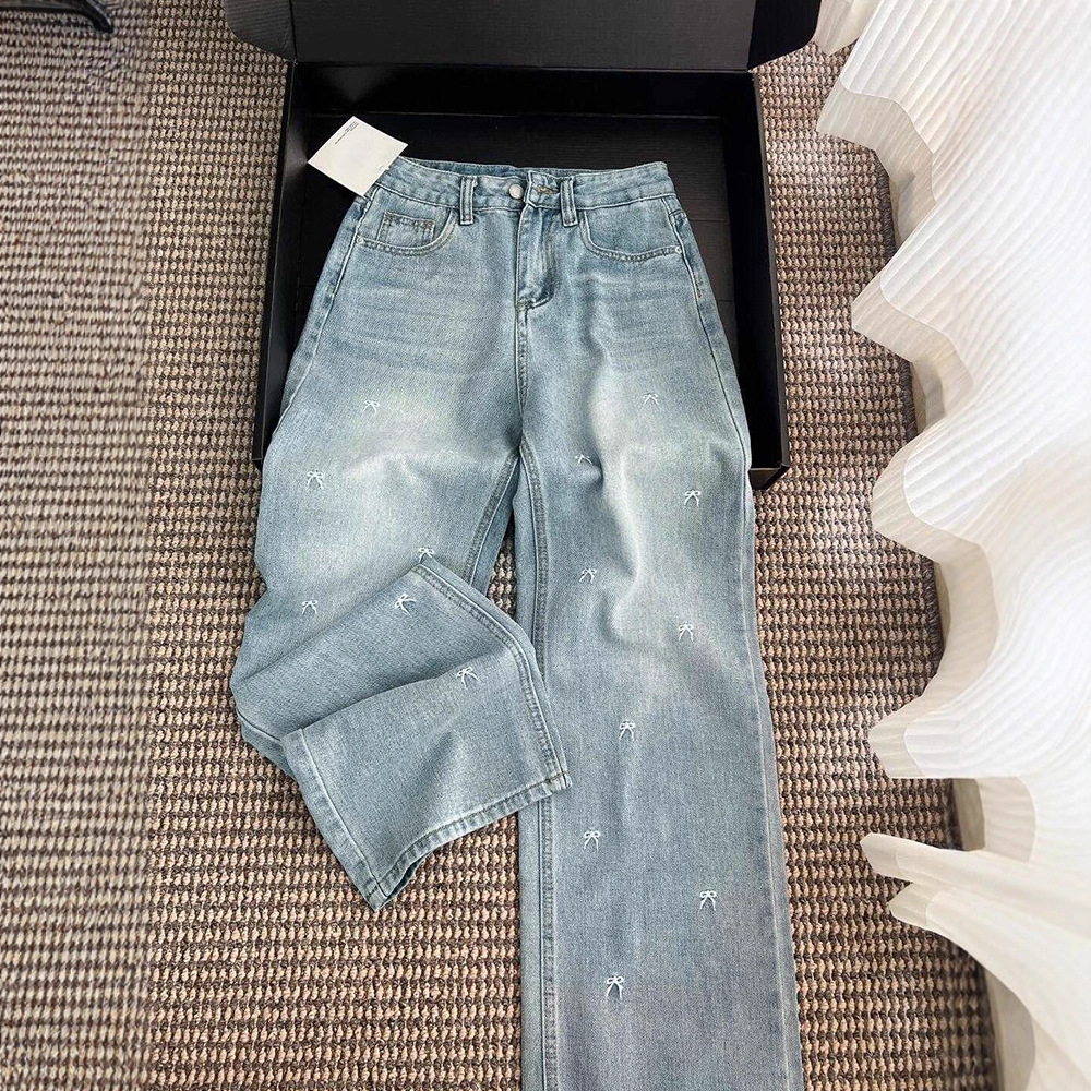 Light Blue Straight Leg Jeans Women's Loose Fit Slimming Wide Leg Trousers Trendy Spring Autumn 2026 Style Pear Shaped Figure_ecoleips.com