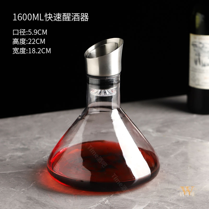 vidrio de cristal grueso vino tinto casa ligera de lujo de alto grado vino dispensador de vino extranjero vino dispensador de vino jar