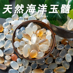 海洋玉髓天然草花玛瑙原石雨花石鹅卵石鱼缸装饰花盆水培植物石子