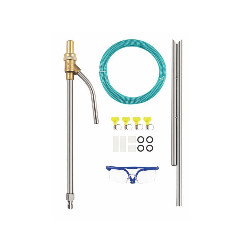1/4 빠른 삽입 모래 폭파 총 세트 (녹색 호스)