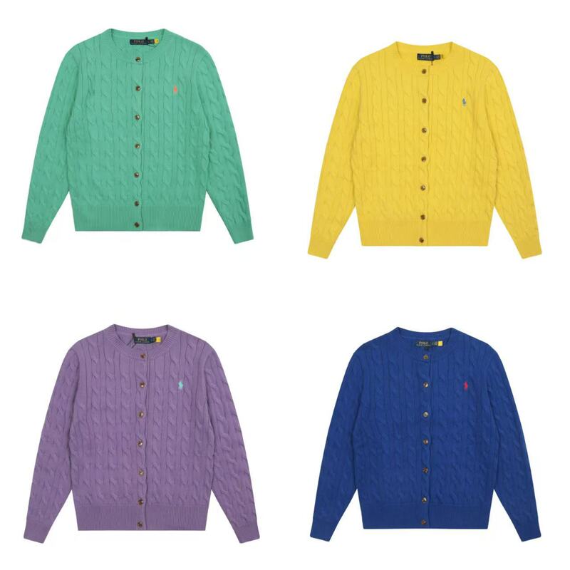 跨境 外贸单Ralph Lauren/拉夫劳伦女装 经典款修身版棉针织开衫|undefined