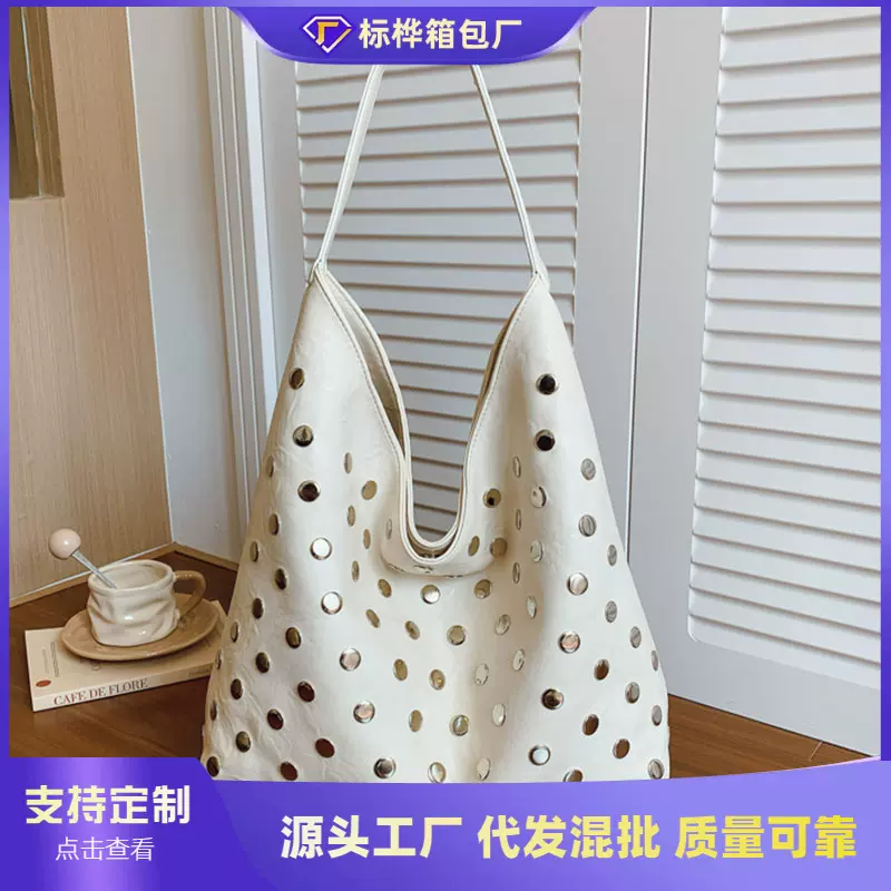 跨境2025新款包包通勤单肩包包女大容量腋下包托特包质感女包