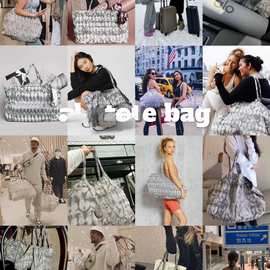 欧美跨境爆款瑜伽包运包单肩包手拎帆布包alo男女大容量购物环保