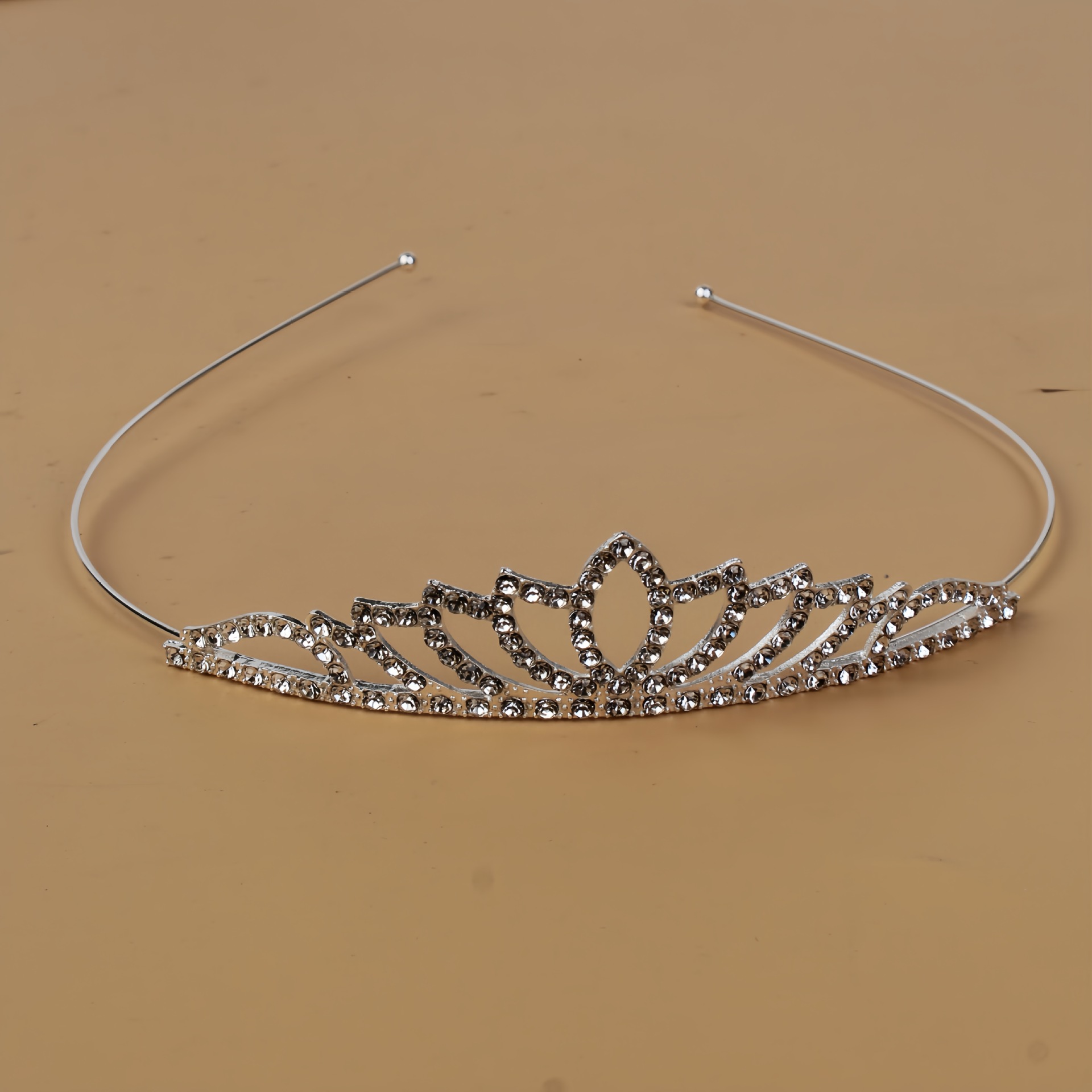 Princesa de cristal coreana corona de novia diamante de cristal anillo de cabello estudio de fotos accesorios para el cabello vestido de boda